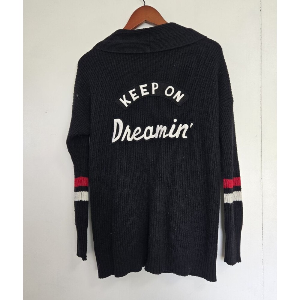 American Eagle Outfitters Cardigan Womens M Sweater Keep On Dreamin Preppy Y2K